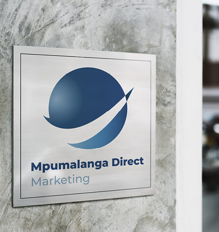 Interior sign of company
